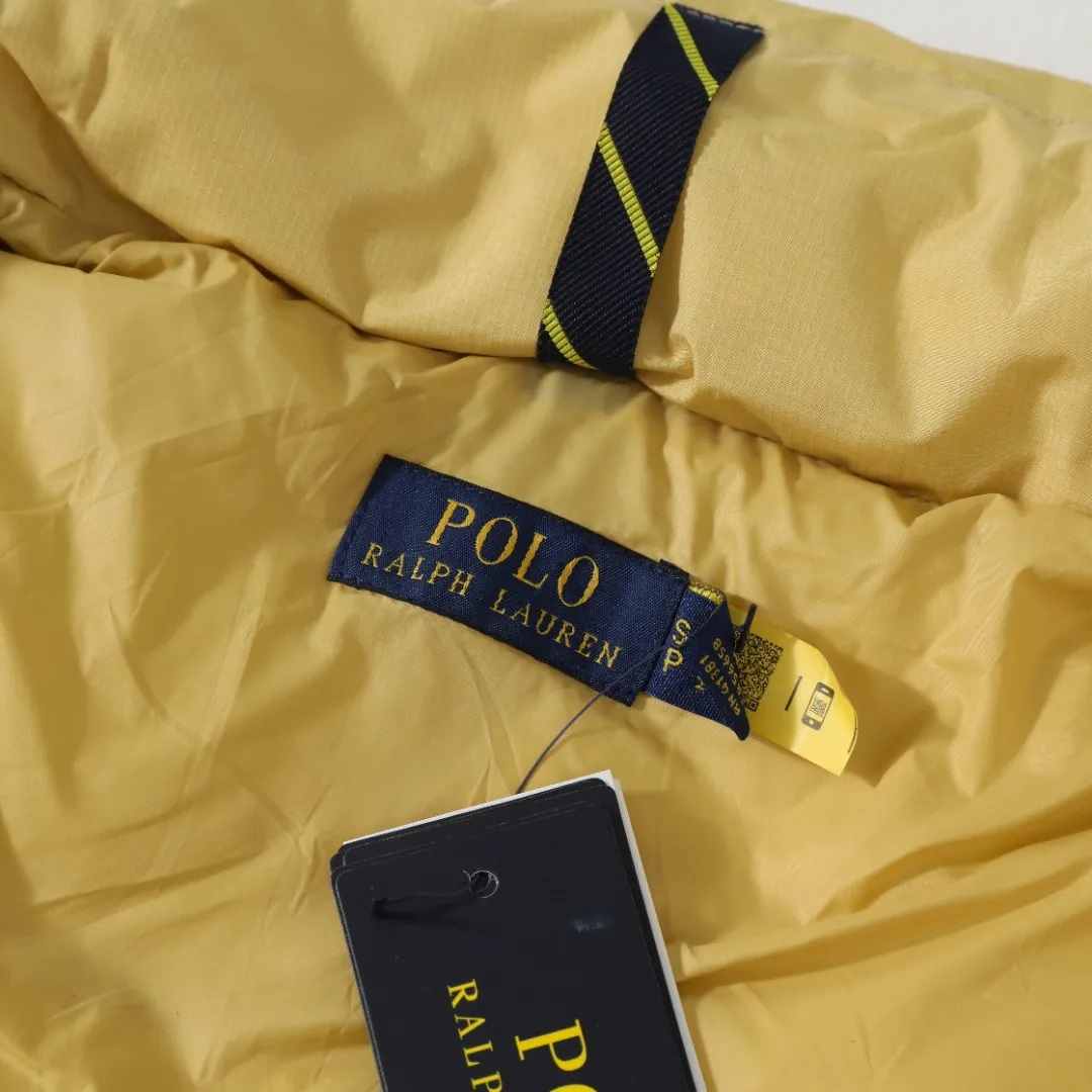 P490 #R51 Ralph Lauren winter new style for men and women, classic small logo waterproof pure down vest sleeveless official item number: RL14255 Full set of customized accessories, details determine success or failure.  - Accessories: Original hangtag, washed label + electroplated YK zipper logo, customized Laval Lauren zipper, full set of accessories - Same style for men and women. Color: Khaki, green, navy, black. Size: S M L